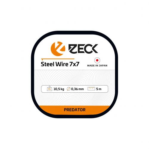 Zeck 7x7 Steel Wire - Durchmesser|Tragkraft|Länge: 0,36mm|10,5kg|5m