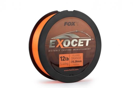 Fox Exocet Fluoro Orange Mono 1000m - Strke | Tragkraft: 0,26mm | 4,9Kg