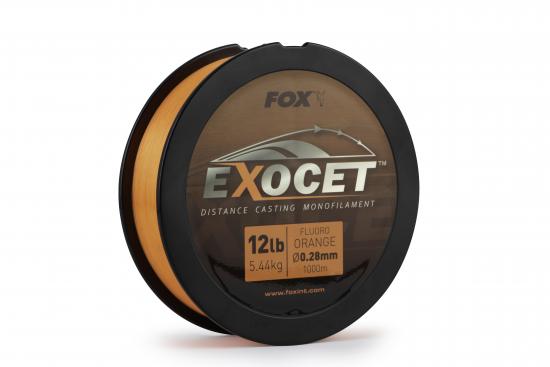Fox Exocet Fluoro Orange Mono 1000m - Strke | Tragkraft: 0,28mm | 5,5Kg